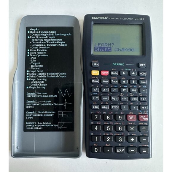Catiga Scientific Graphic Engineering Calculator CS-121‎ Blue Tested Works - Picture 3 of 6